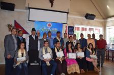 Nepali Ghar Team with the Award Recepient